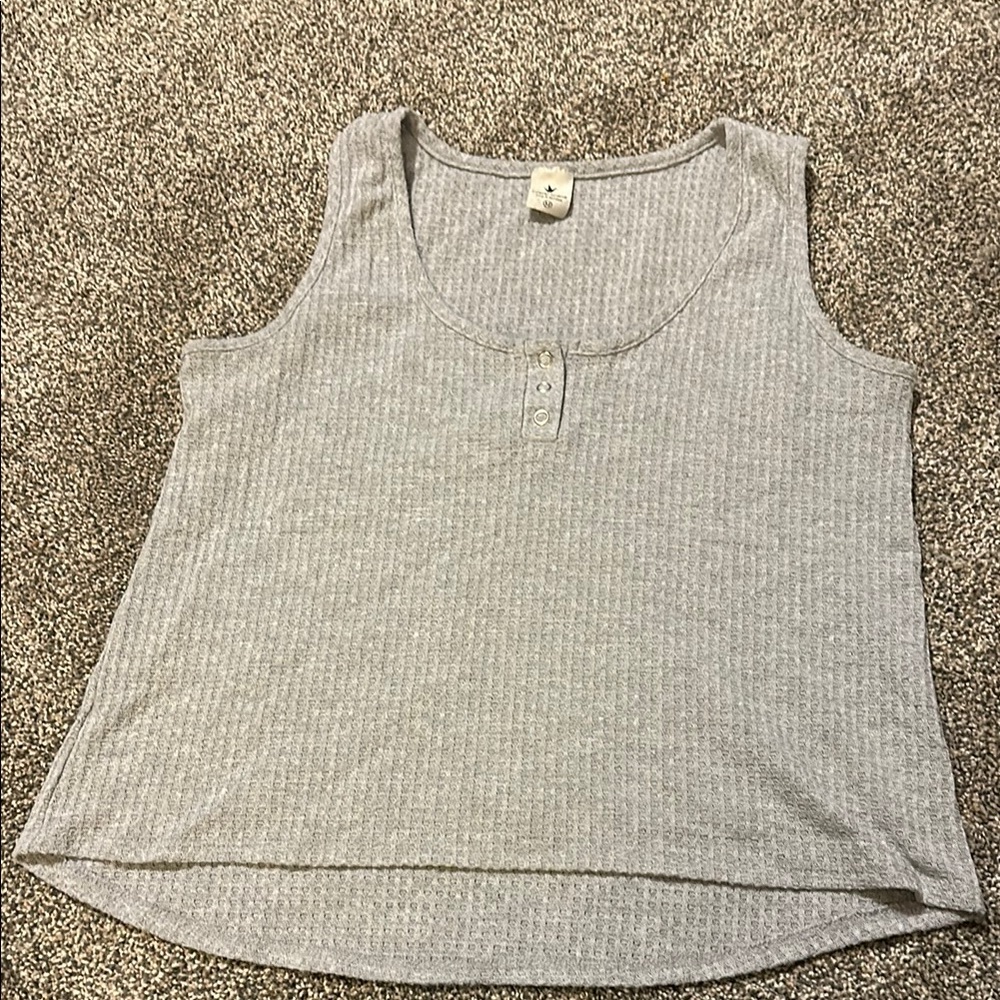 Paper Crane Light Gray Tank Top